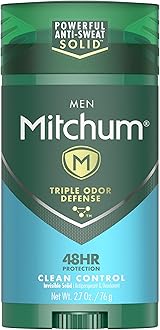 Men Stick Solid Antiperspirant Deodorant, for Men, 2.7oz., 76 g