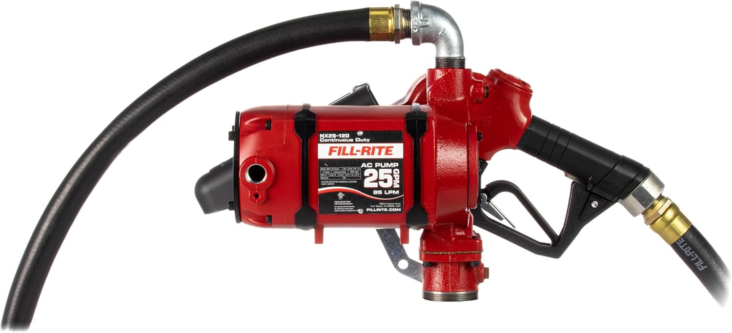 Amazon.com: Fill-Rite NX25-120NB-AA 120V 25 GPM Bung Mounted 1