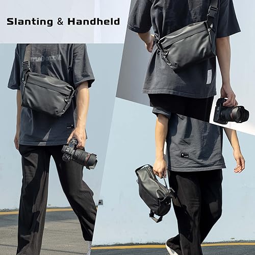 Miniatura 3 de ULANZI Versátil bolsa de hombro para cámara fotográfica, mensajero de viaje, portátil, accesorios elegantes cruzados DSLR Sling Bag compatible con