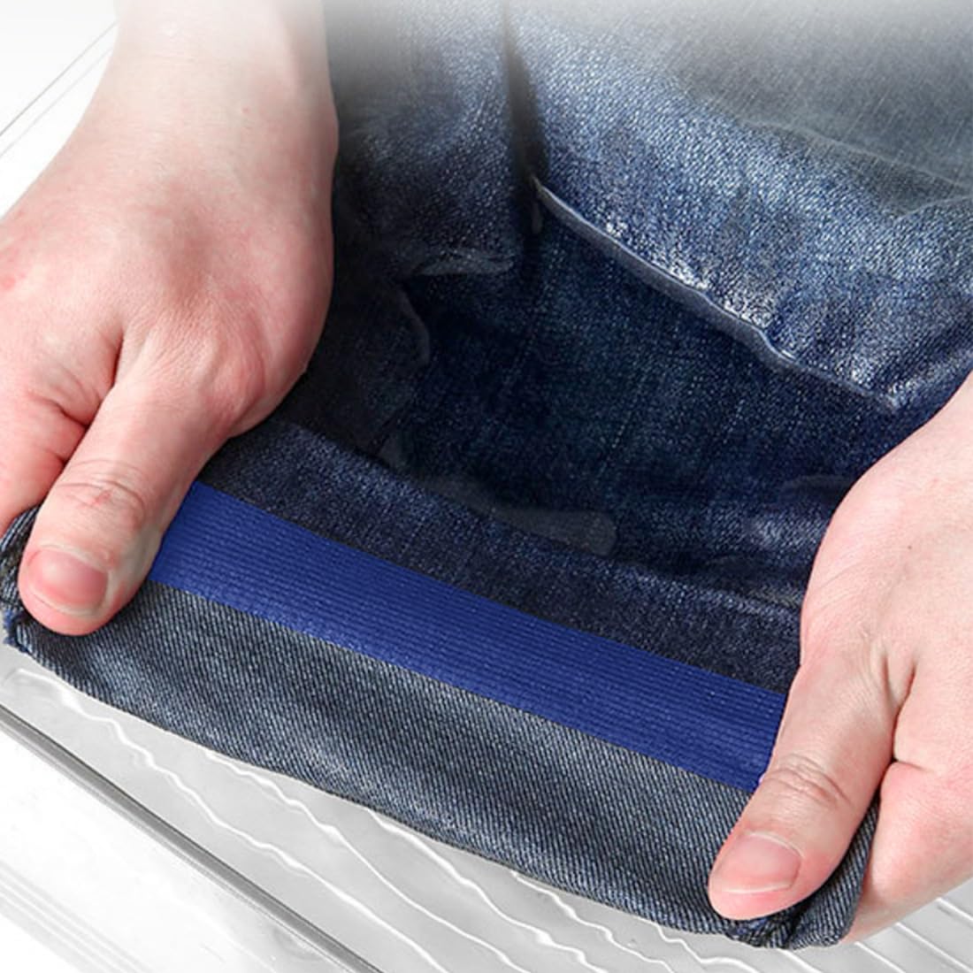 Nastro Termoadesivo Per Orli - 3 Rotoli (Nero, Bianco, Blu), 2.5cm X 1m, Per Pantaloni E Tessuti, No Cucito - Foto 5