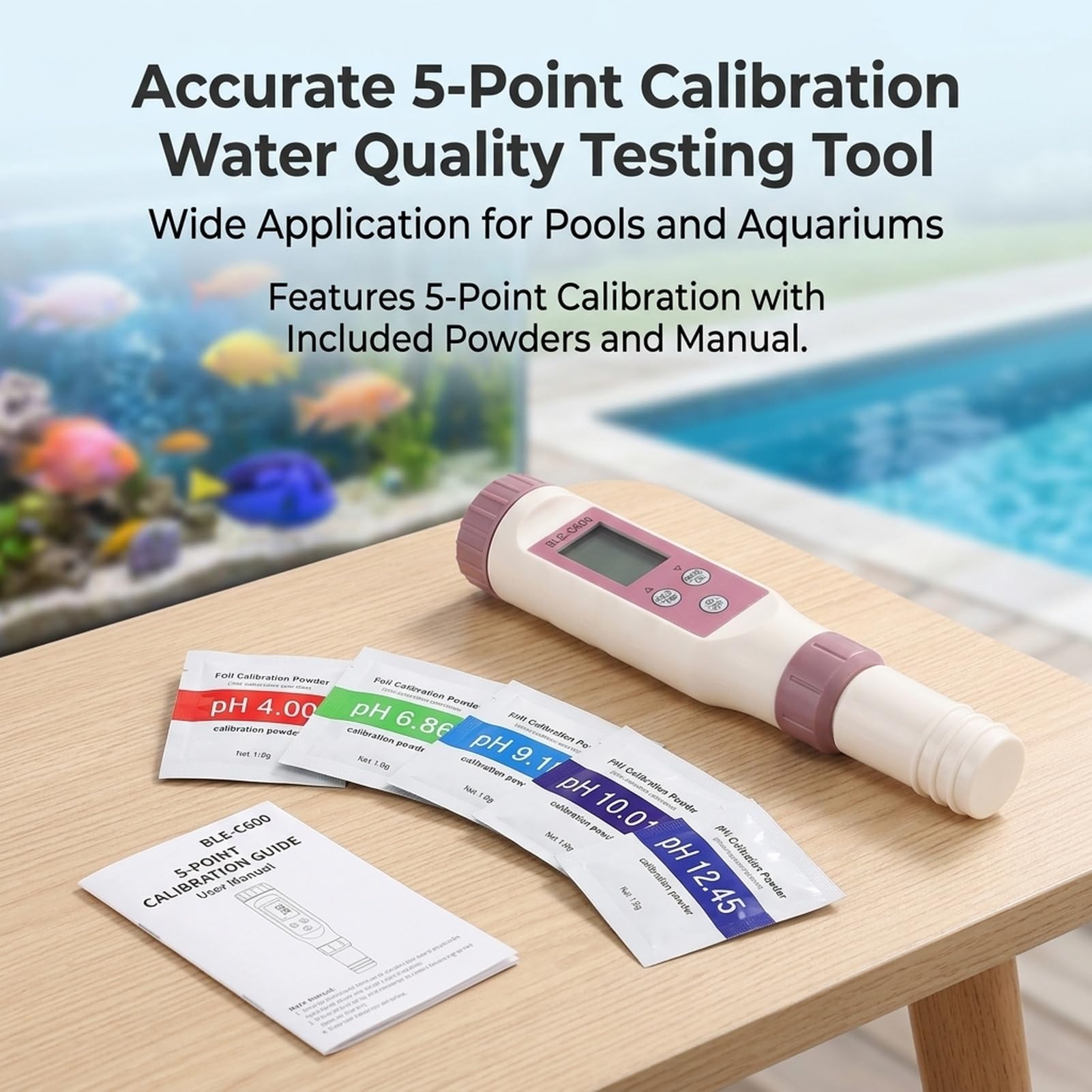 7 in 1 tester di qualità 'acqua, misuratore di salinità Digital PH TDS ORP, penna accurata per il test 'acqua per, piscine e acqua potabile