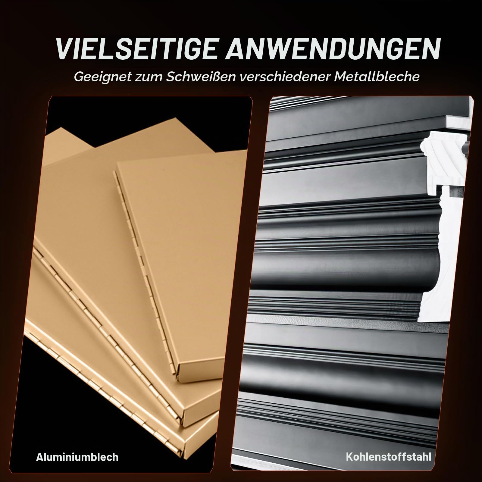 VEVOR Tragbares Punktschweißgerät, 1/8 Zoll dickes Punktschweißer mit 1,5 kVA Eingangskapazität, Schweißspitzenpistole, Metallblech-Punktschweißgerät für Kohlenstoffstahl, Edelstahl, Aluminiumblech