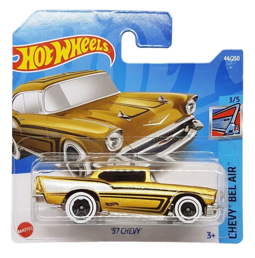 Hot Wheels - ´57 Chevy - Chevy Bel Air 3/5 - HCX92 - Short Card - Gold metallic - GM - Mattel 2022
