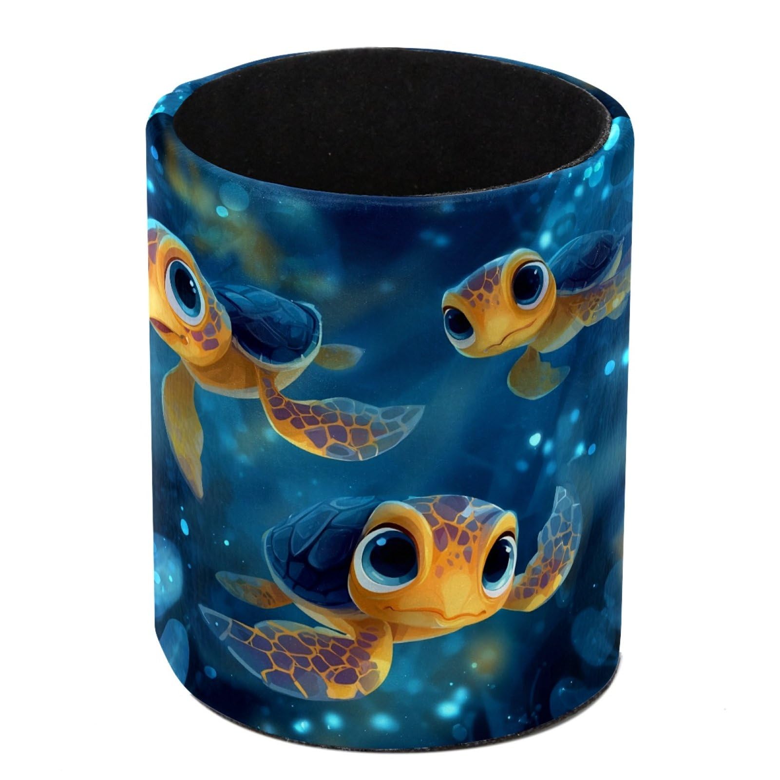 FWJZDSP Sea Turtles Pencil Cup Pen Organizer Makeup Brush Holder for Office Home Countertop Desk Accessory Storage