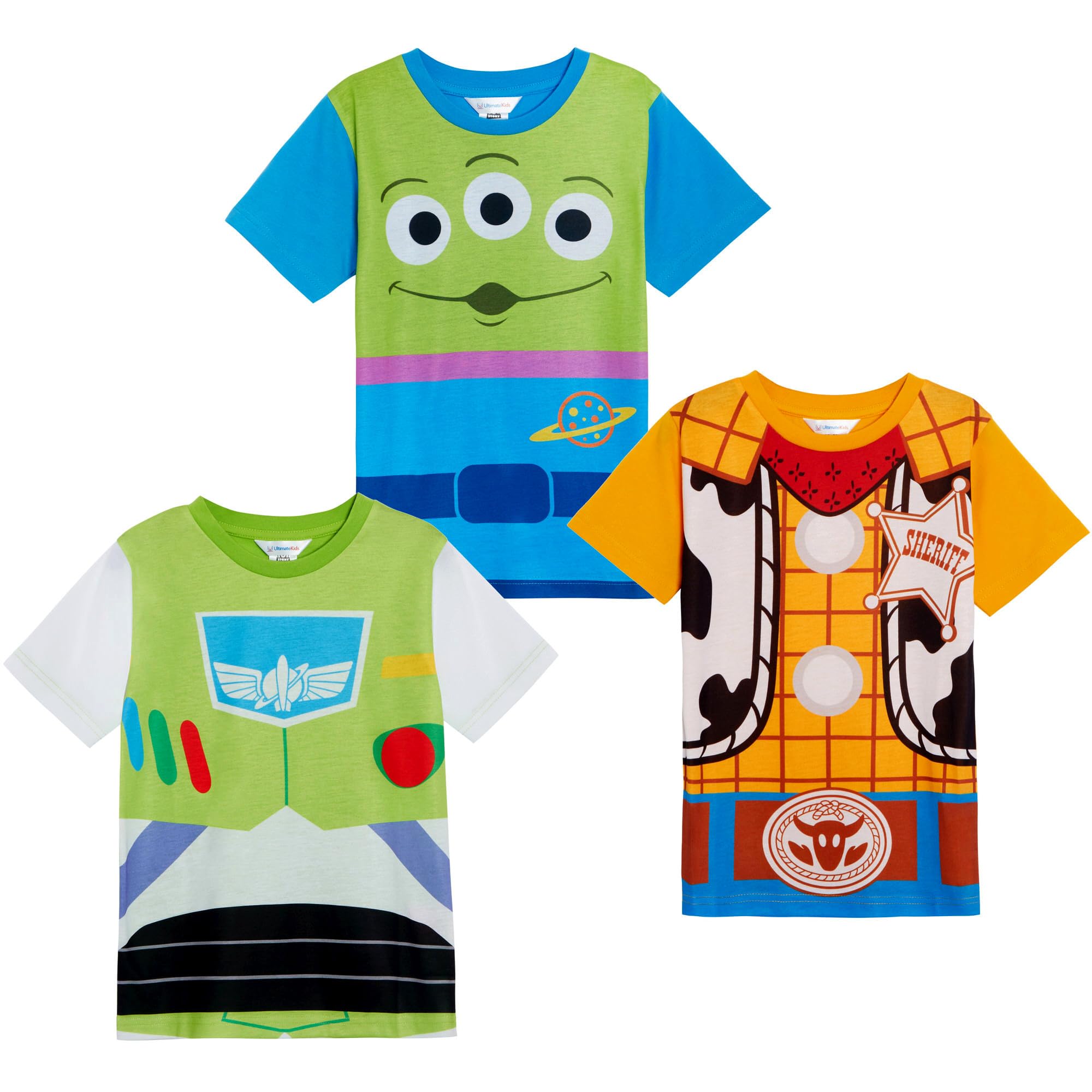 Disney Boys Multi Toy Story T-Shirts (Pack Of 3) 2-3 Years