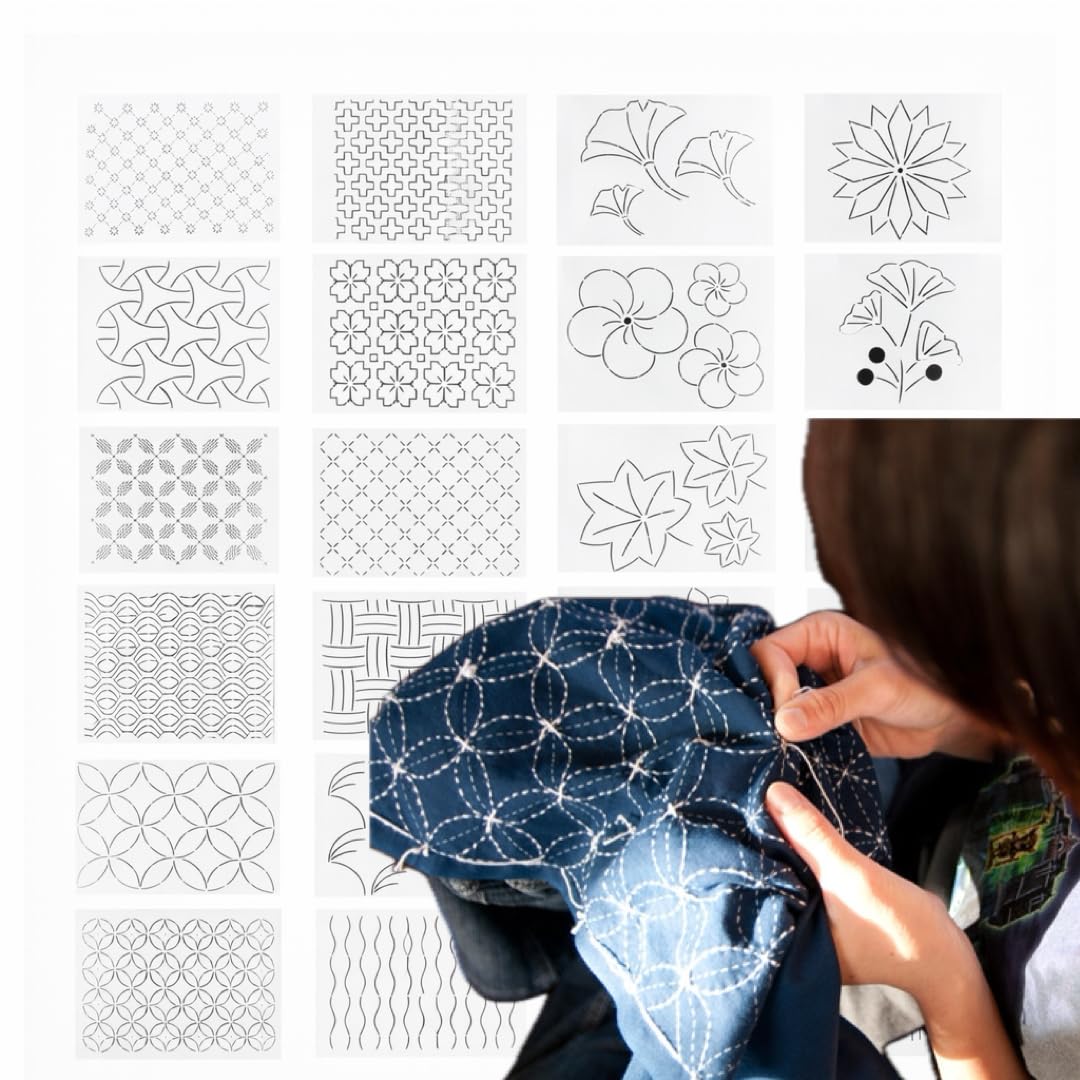 Amazon.co.jp: 【RIVXAL】【初心者も手軽に始められる】刺し子