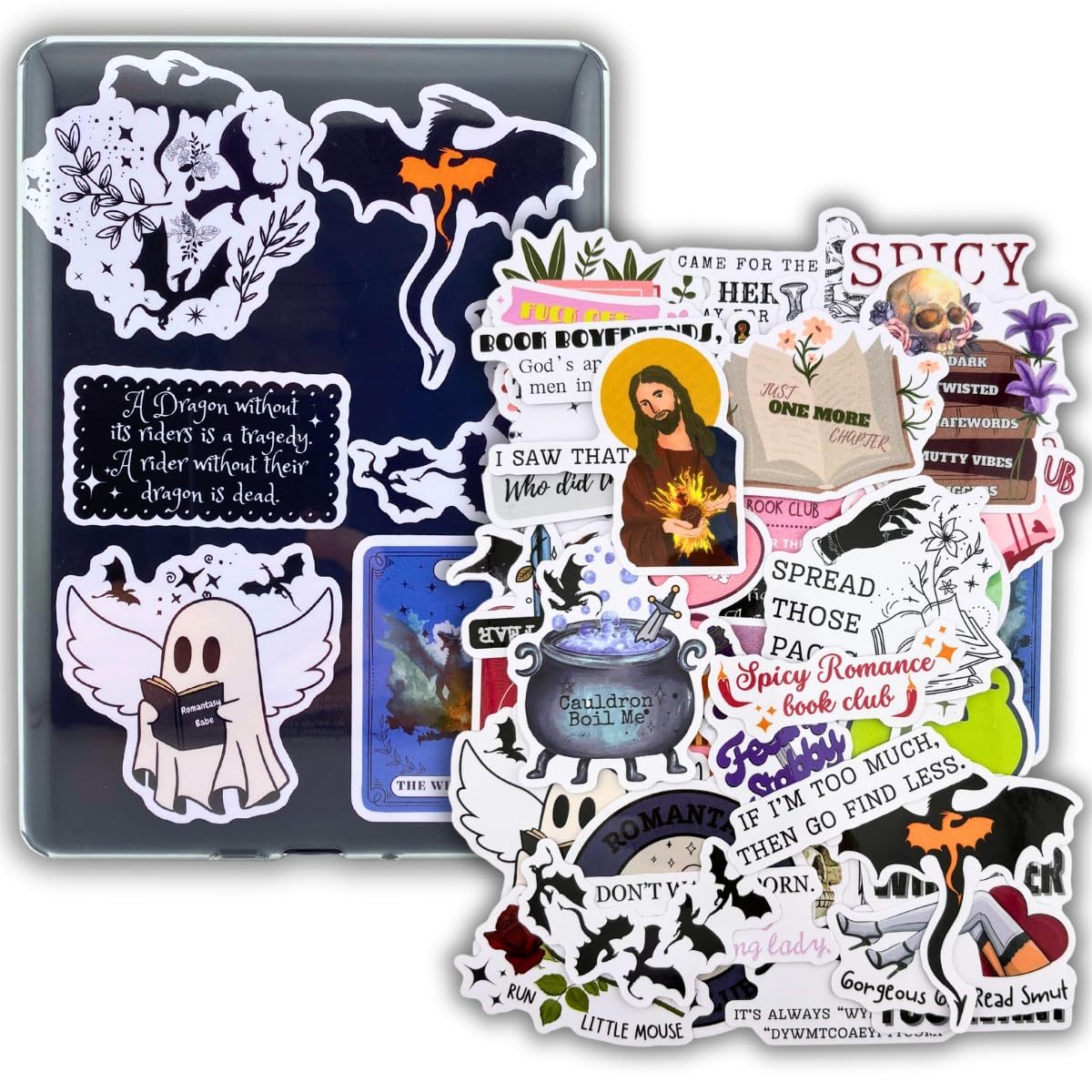 Regalo literario original: pegatinas de fantasía para amantes de los libros y Kindle