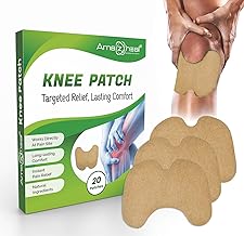 AMAZHEAL Herbal Knee Pain Relief Patches | Instant Relief for Knee, Joint & Muscle Pain | Natural Wormwood Extract & Eucalyptus (20 Patches) (Pack Of 1)