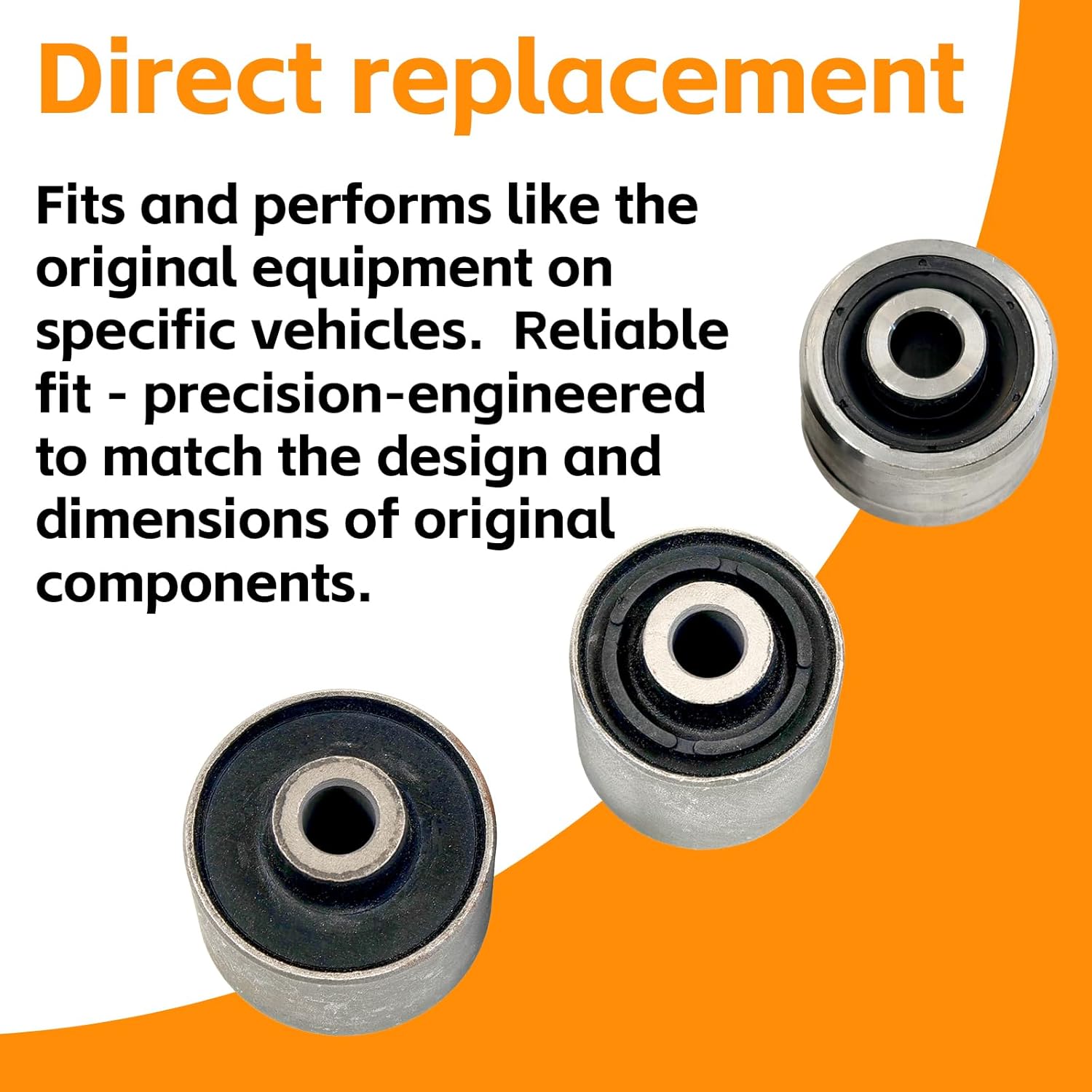 523-081 Rear Suspension Knuckle Bushing Compatible with Chrysler 200 & Dodge Avenger 2011-2014 Dodge Journey 2011-2020 Replace 5085532AH 5085533AH Includes 3 Knuckle Bushings