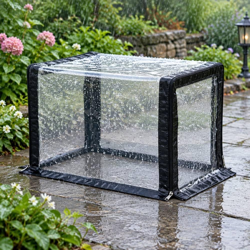 Anzuchthaube für Terrasse, Faltbarer Pflanzenschutz 60x40cm PVC