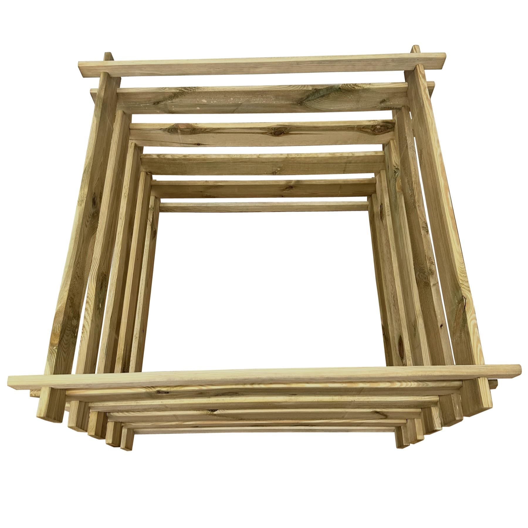 Composteur enfichable en bois - Silo à compost - 90 x 90 x 70 cm