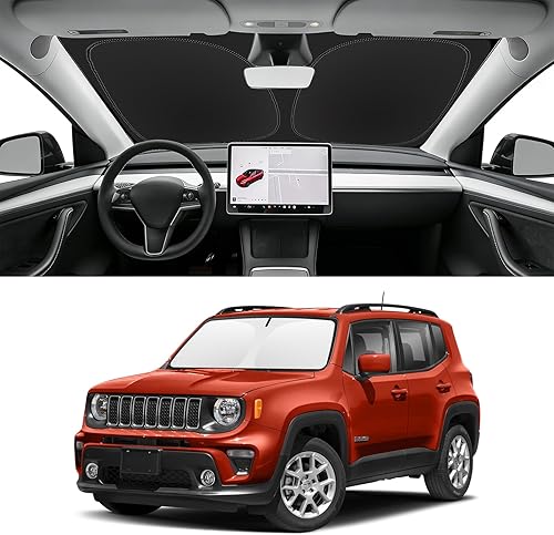 Miniatura 180 de Parasol de parabrisas de ajuste personalizado para Nissan Titan 2017-2024, bloquea los rayos UV y el calor, parasol de ventana delantera, fácil