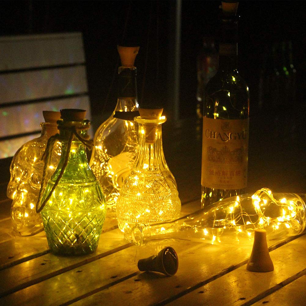 Heuluced Solar Wine Bottle Lights - Image 2
