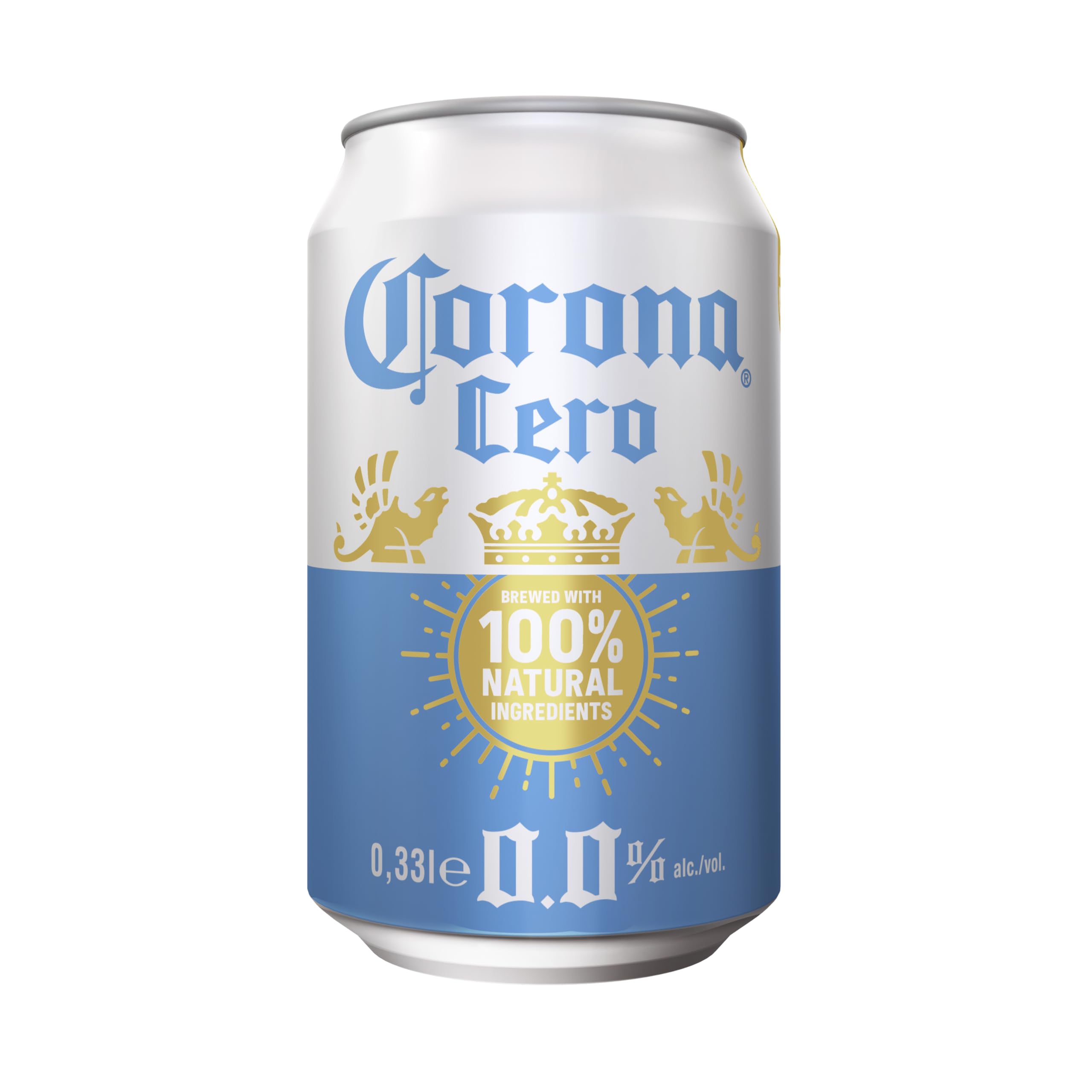 Corona Cero 0,0% Alkoholfreies Premium Lager Dosenbier, EINWEG, Internationales Alkoholfreies Lager Bier (24 X 0.33 l)