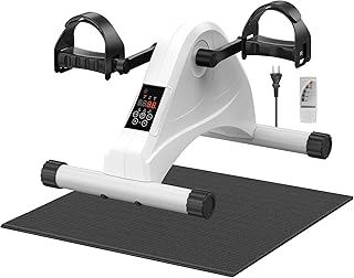 エアロバイク ミニフィットネスバイク 電動 高齢者向け 家庭用 筋トレ 静音 軽量 コンパクト 10段階スピード 前後回転リモコン付き 組立簡単 移動便利