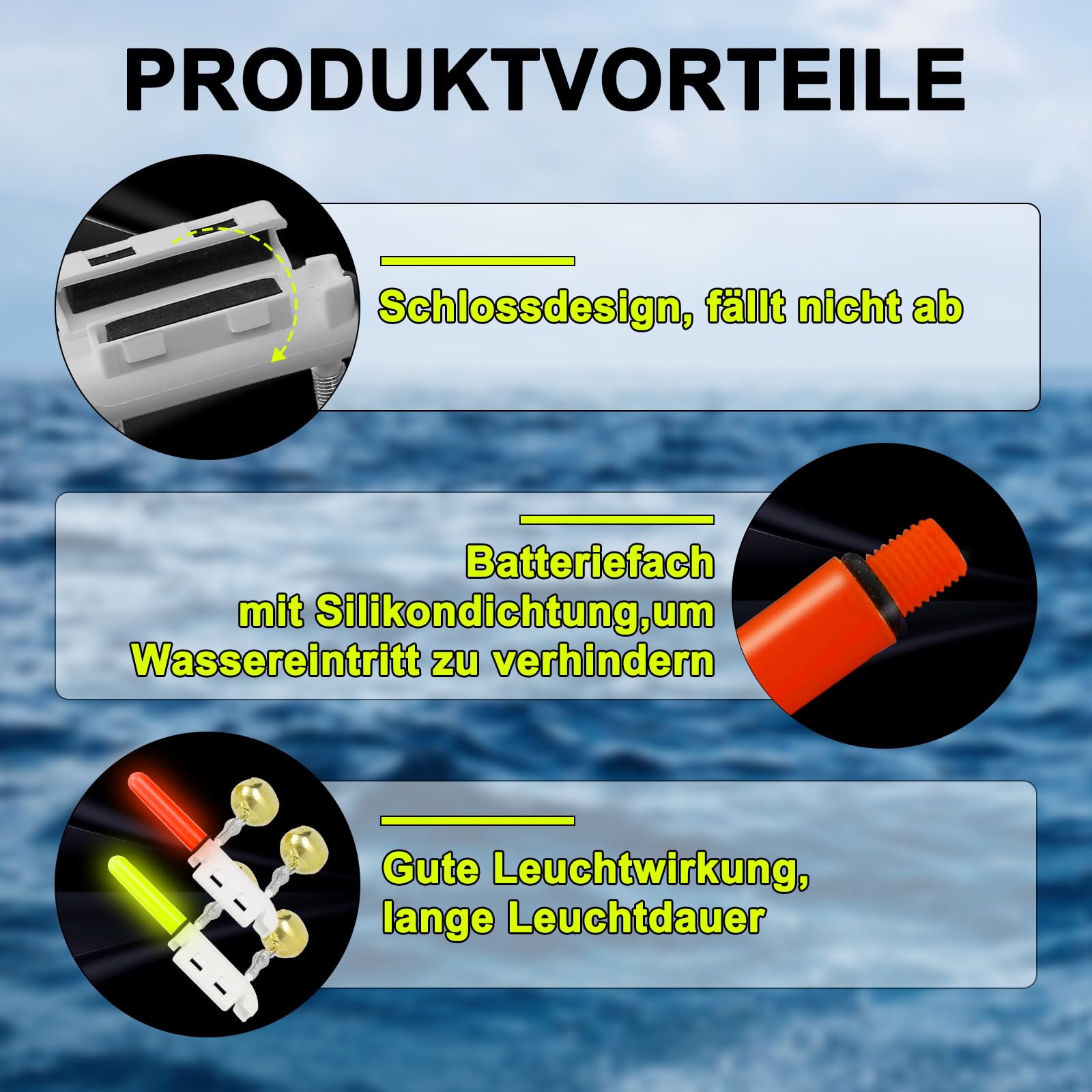 Campane Allarme Pesca A LED Con Luce Notturna - Indicatore Morso Per Canna | Pesca Notturna - Foto 13