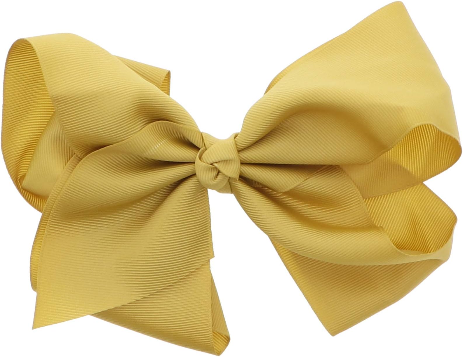 Motique Accessories8 Inch Grosgrain Bow for Women and Girls (Gold), Gold, L