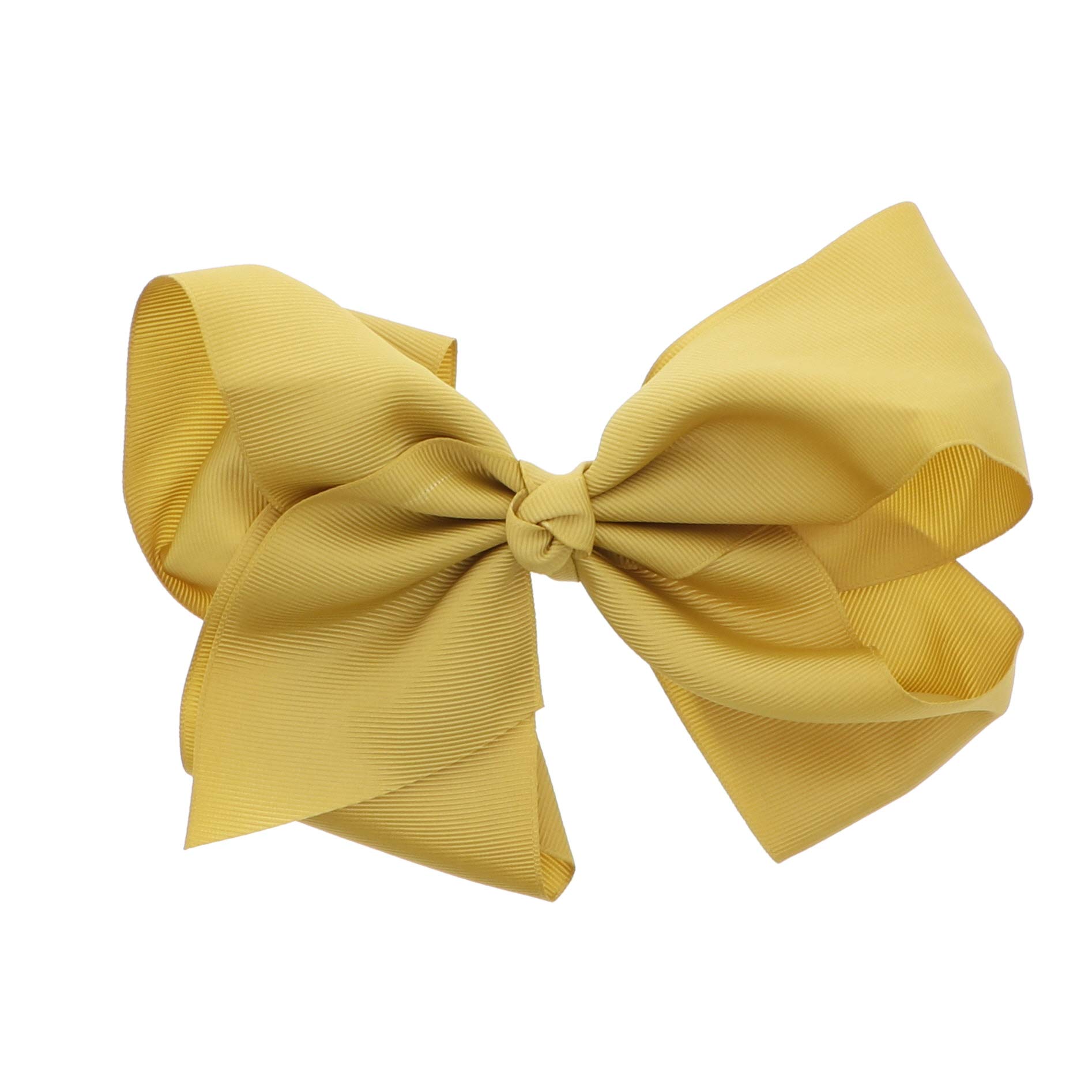 Motique Accessories8 Inch Grosgrain Bow for Women and Girls (Gold), Gold, L