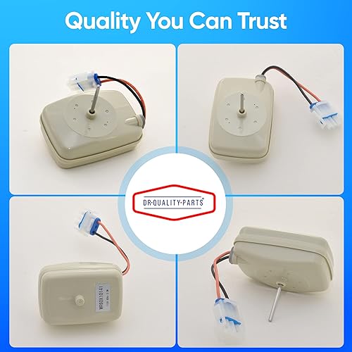 Miniatura 4 de WR60X10141 Pieza de repuesto del motor del ventilador del evaporador del refrigerador, ajuste exacto para refrigeradores General Electric y