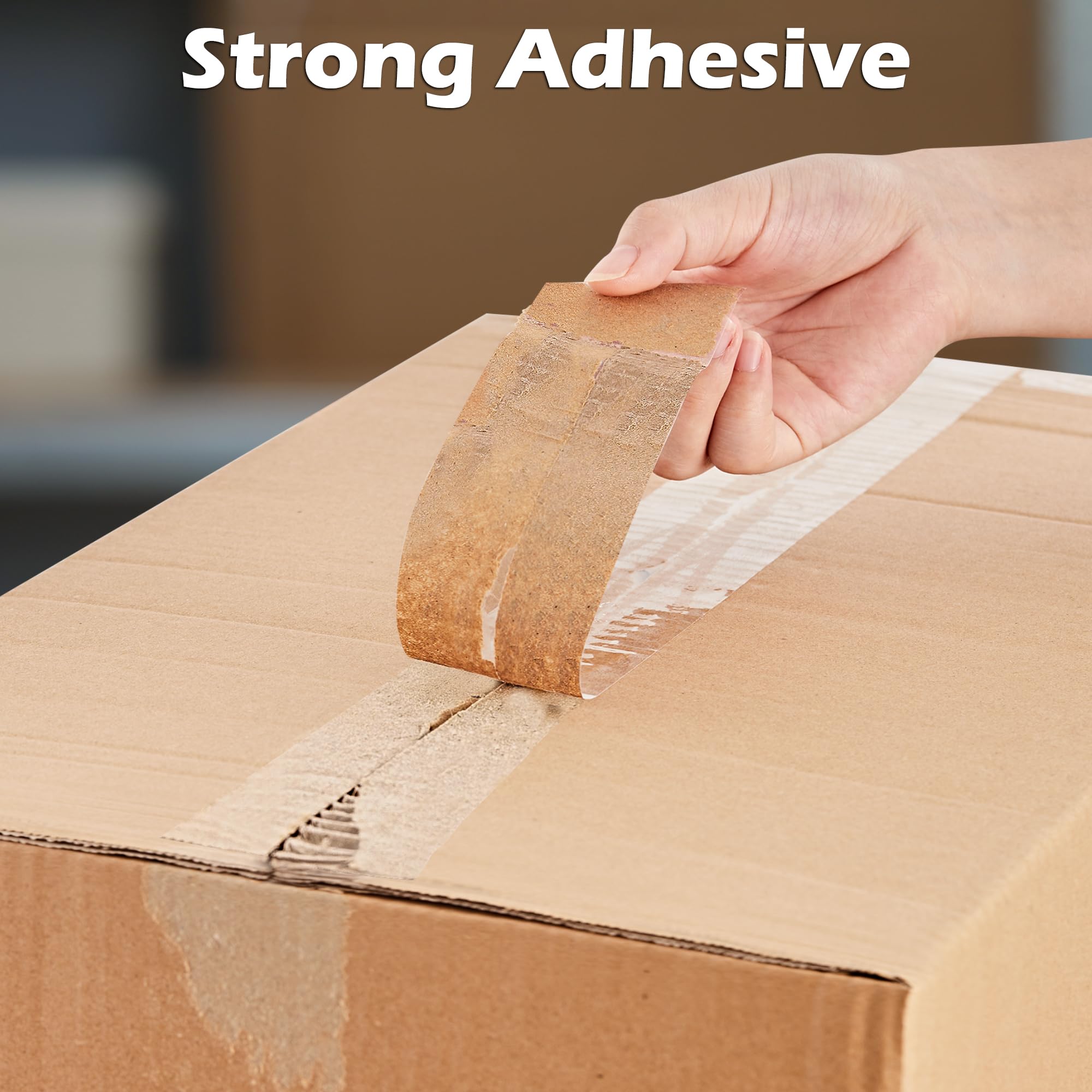 PARAKE 18 Rolls Clear Packing Tape With Dispenser – 1.88In X 60 Yards, Heavy Duty 2.7mil Thick, 1080 Total Yards - View #8
