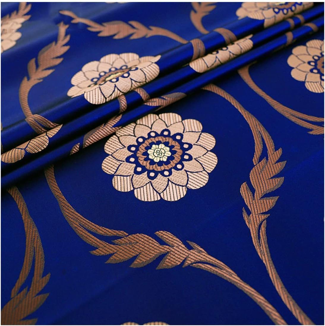 LNNW Silk Satin Fabric 75cm Wide Brocade Fabric for Cheongsam Dress Sewing Crafts Cushions for Dressmaking, Art & Craft, Sewing