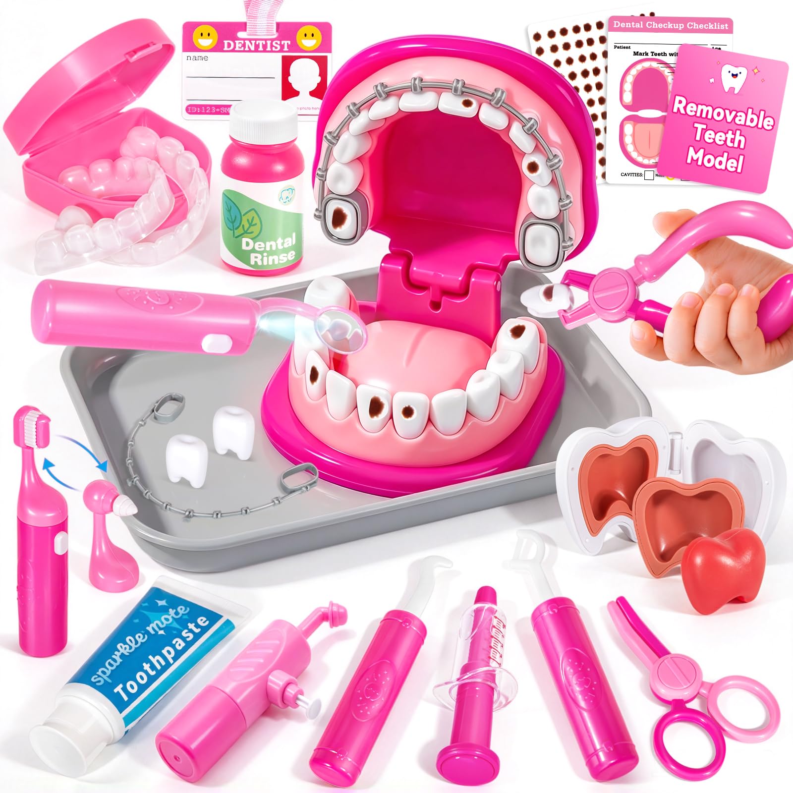 Amazon.com: Doctor Kit for Kids 3-5, Kids Dentist Play Set with