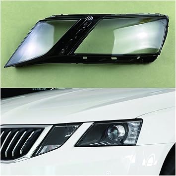 Compatible For Skoda Octavia 2018 2019 2020 Front Headlamp Transparent Cover Lampshade Lamp Shell Masks Headlight Shade Lens PlexiglassLeft