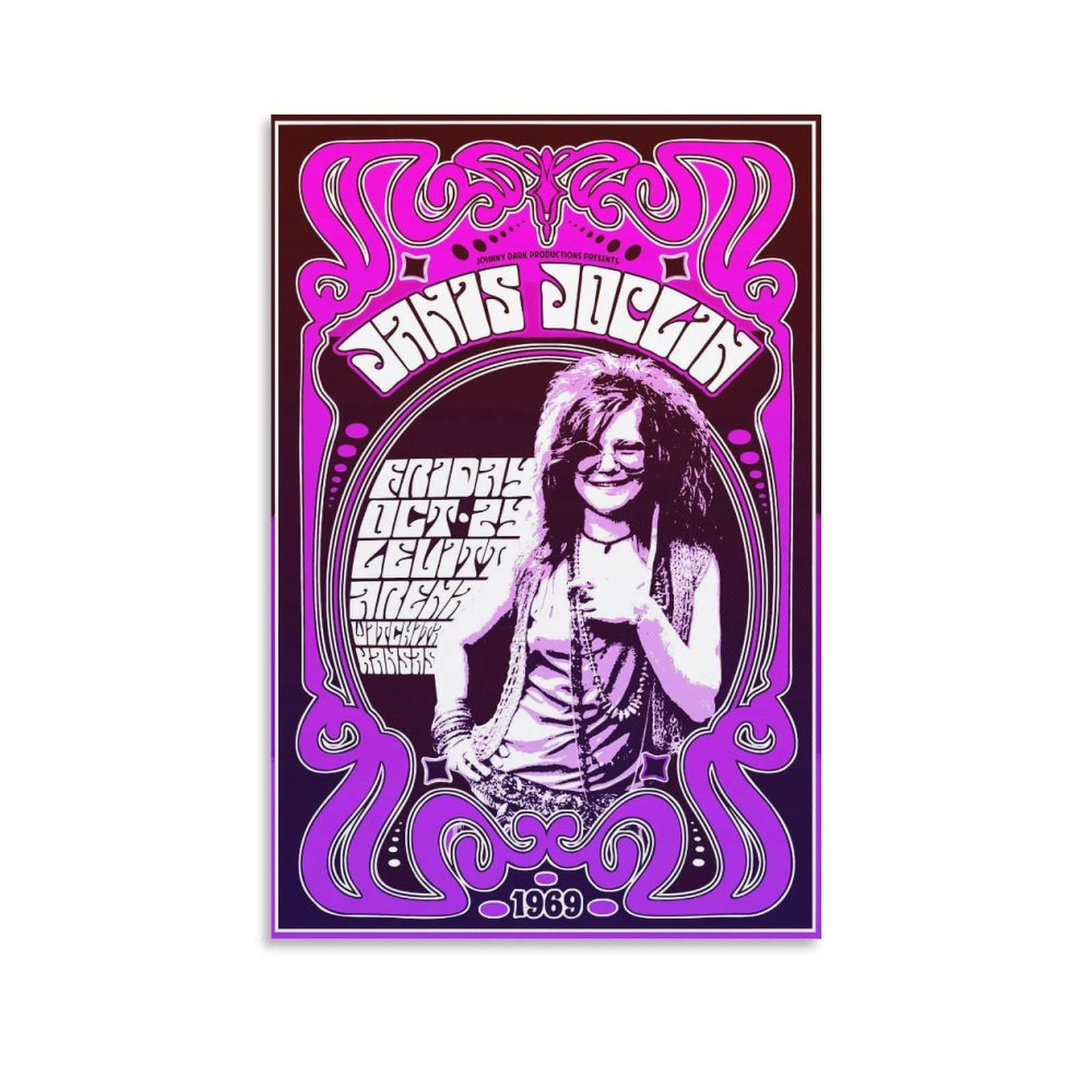 Gaobi Janis Joplin 1969 Tour Poster Poster Decorative Painting Canvas Wall Art Living Room Posters Bedroom Painting 12x18inch(30x45cm)