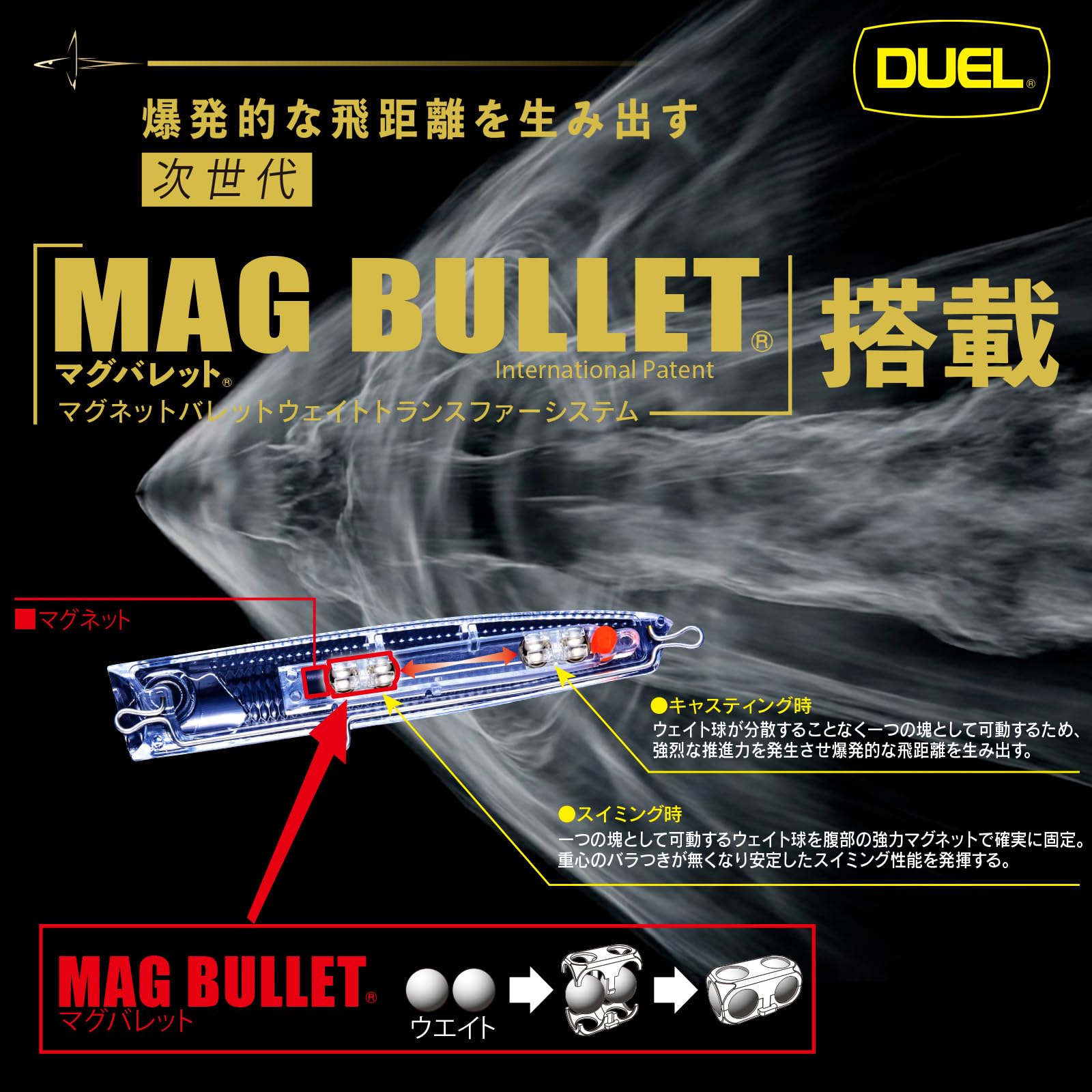 Amazon.co.jp: DUEL(デュエル)ソニックブーム SBポップ 120mm