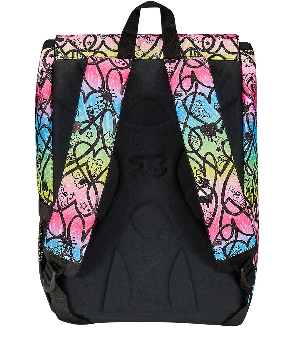 Seven Zaino Doppio Scomparto Estensibile JumpLove, Rosa, Maxi Capienza + Astuccio 3 Scomparti Rosa, Bambina e Ragazza