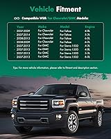 Vista 7 de SCITOO Espejos de visión lateral aptos para Chevy 2007-2013 para GMC Avalanche Silverado 1500 Suburban 1500 Suburban 1500 con flecha ámbar señal