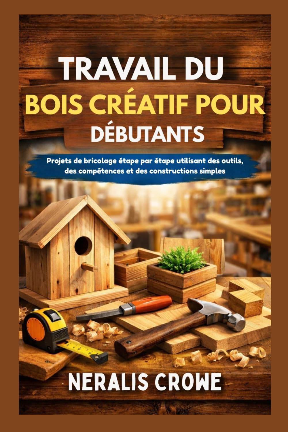 TRAVAIL DU BOIS CRÉATIF POUR DÉBUTANTS: Projets de bricolage étape par étape utilisant des outils, des compétences et des constructions simples