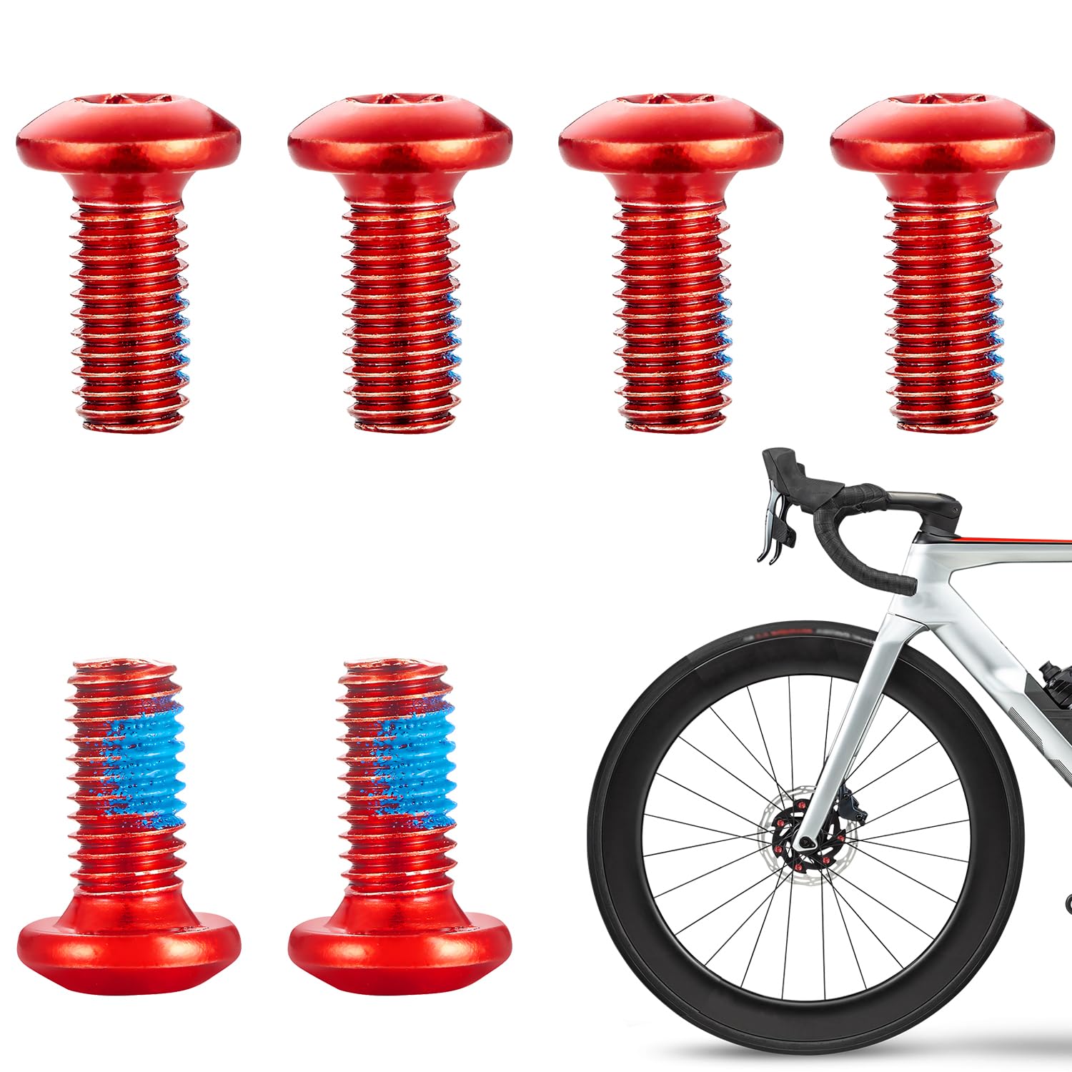 Amazon.co.jp: 自転車ディスクブレーキローターボルト 自転車ローター