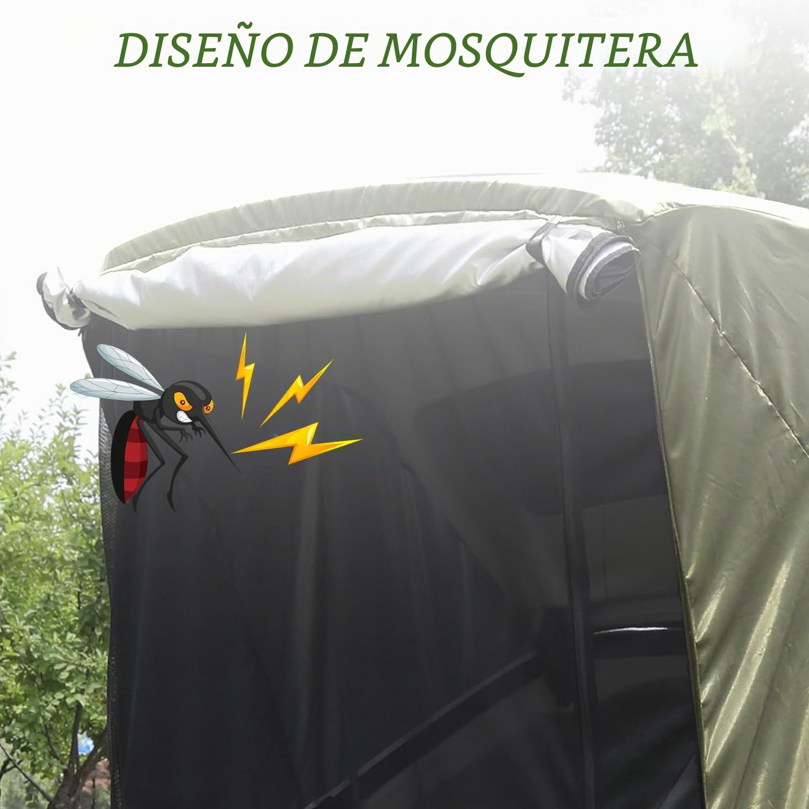 Tienda de campaña para coche resistente al agua, con mosquitera y toldo universal para el maletero