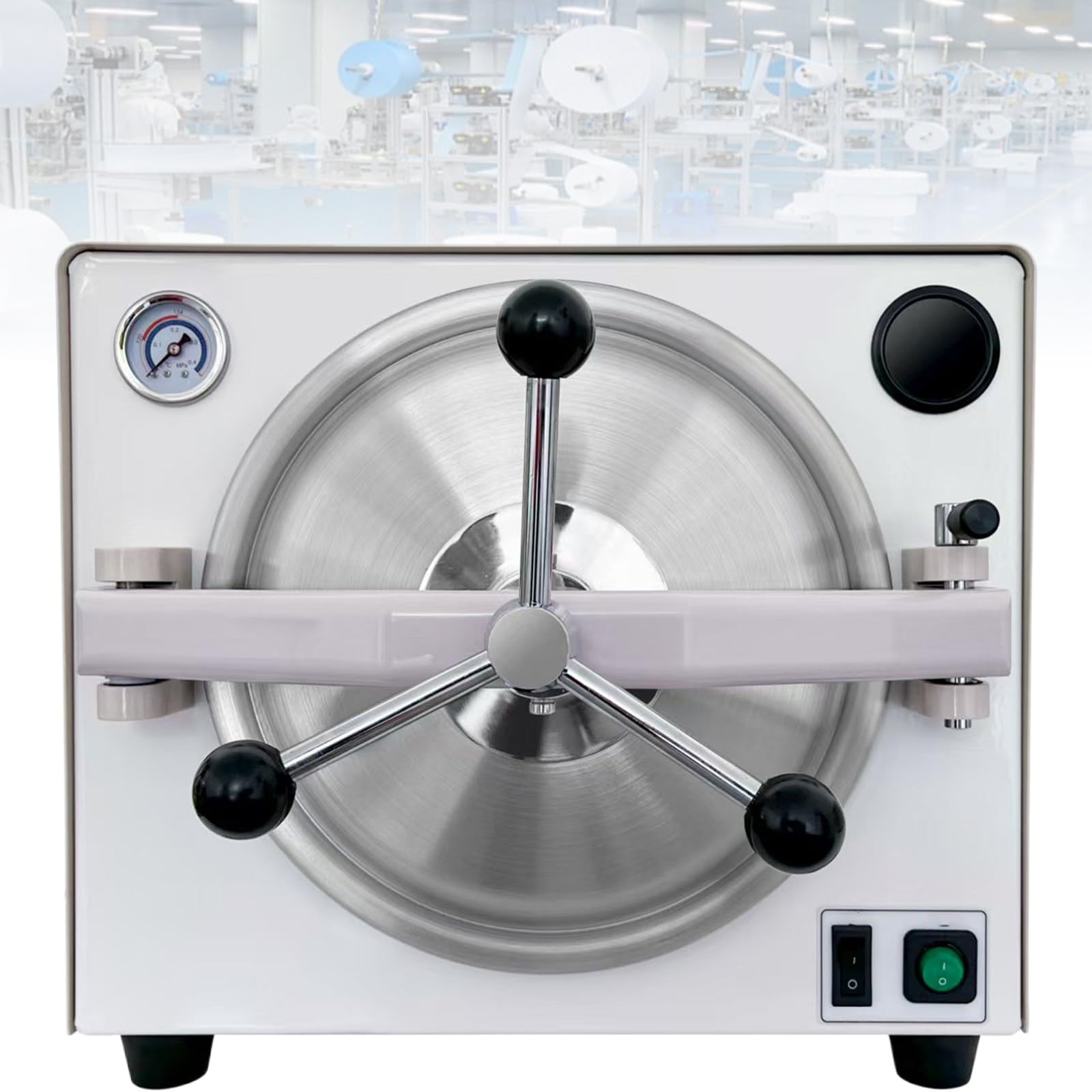 Esterilizador autoclave, acero inoxidable con pantalla digital LED, protección contra sobrecalentamiento, dos opciones de temperatura, ideal para salones de belleza y tatuajes, 18 L