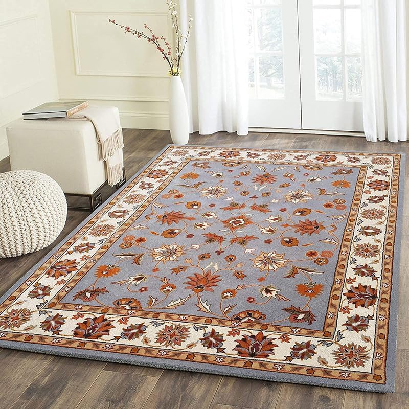 Embossed Carved Handmade Export Quality Tuffted Soft Woollen Thick Comfort Carpet for Living Room Bedroom 15 X 20 Feet (Color-Multi)-image-49