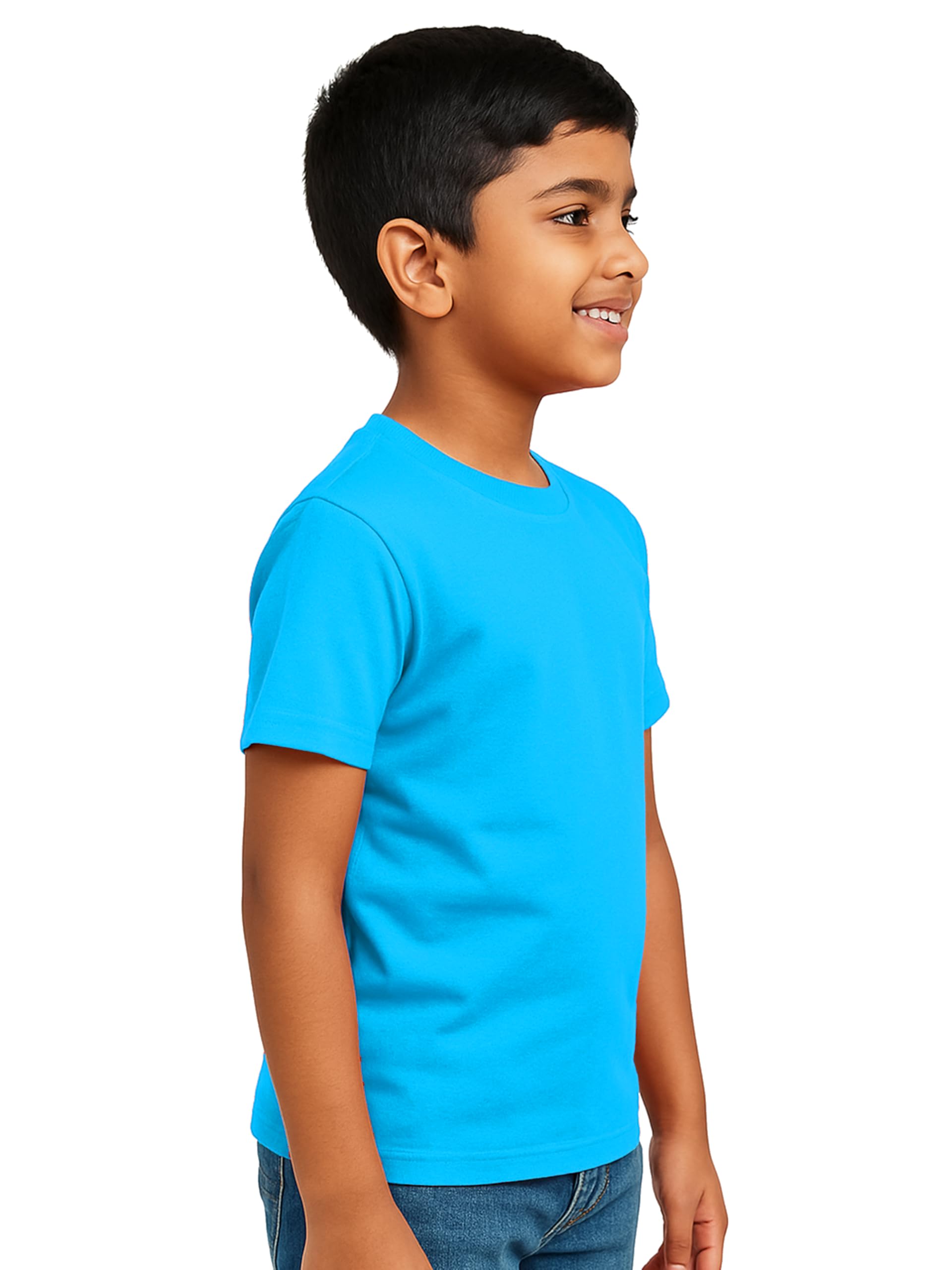 Caseria Kid's Cotton Graphic Printed Half Sleeve T-Shirt - Panduranga Vitthal (Sky Blue, 12-24 Months) 1