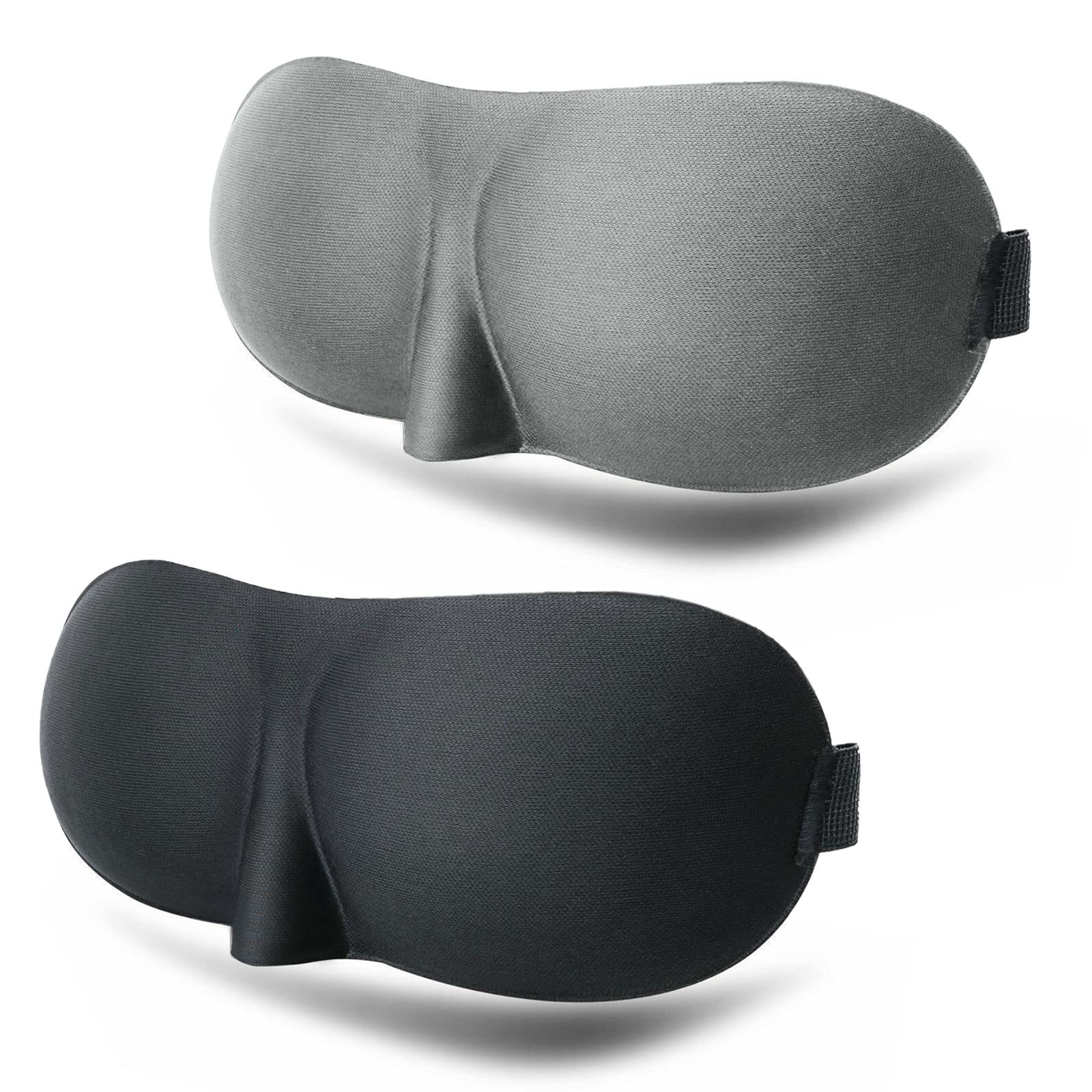 3D Eye Mask Sleeping Mask : Sleep Masks for Men&Women, Machine Washable, Lightweight & Comfortable Sleeping Mask for Travel, Nap Blindfolds for Airplane Travel.Pack of 2