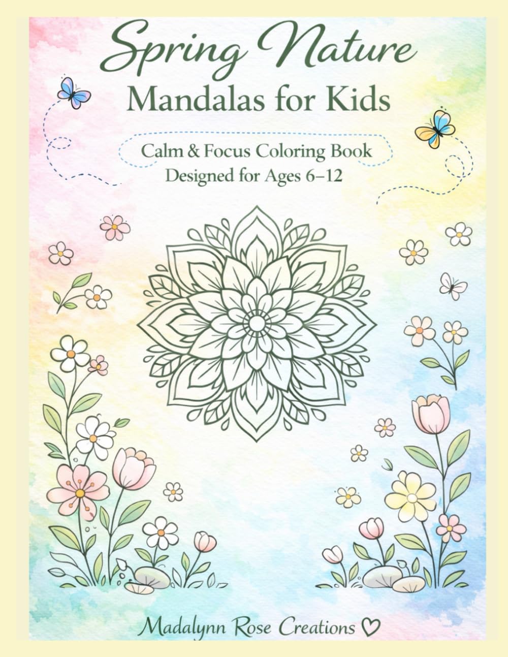 Calm & Focus Coloring Book with Mindfulness Pages for Ages 6–12