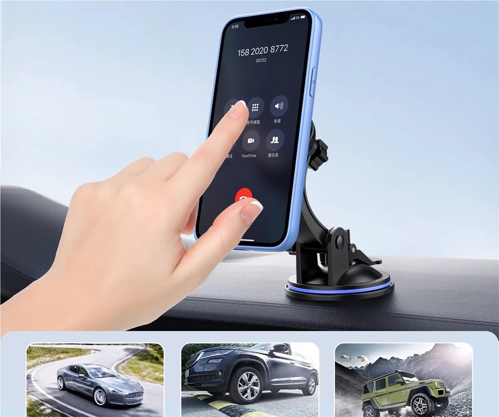para Samsung Soporte Universal para Teléfono Coche Mantenga Su Móvil Al Alcance Mano Universal Seguridad Resistente A Los Golpes Soporte Móvil Coche