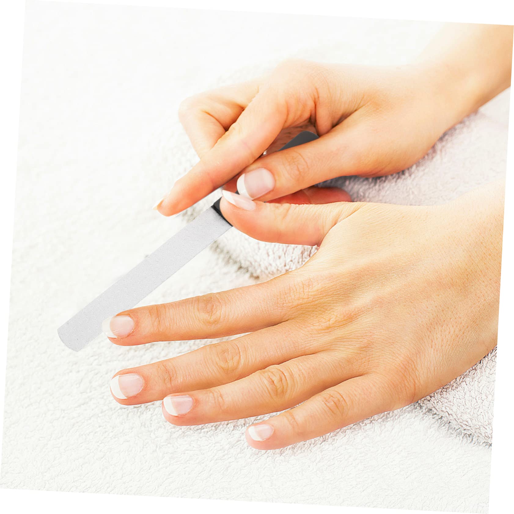 Healeved 5pezzi Unghie Inossidabile Strumento Professionale Per Lucidatura e Modellatura Unghie Doppia Faccia Facile Da Trasportare Per Manicure Art