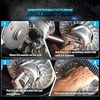 Vista 4 de X3 - Herramienta de cambio de correa compatible con Can-Am Maverick X3 Max DS RS MR RC Turbo R 2017-2021, se adapta a la base de rueda de 64 o 72