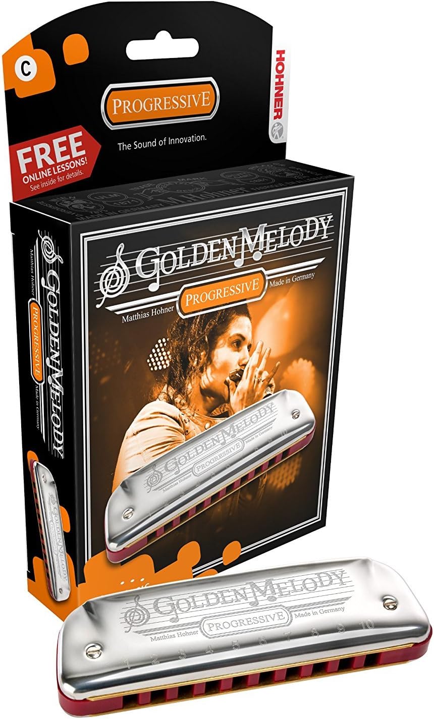 Hohner Accordions 542PBX Golden Melody Harmonica, Key of C