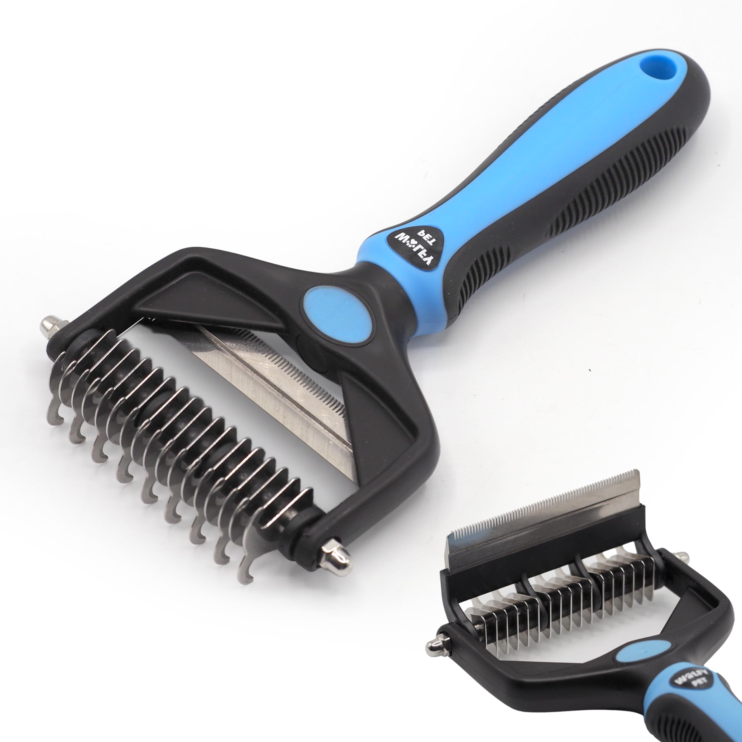 WOLFY PET Spazzola per Gatti e Cani - Spazzola per Cani Pelo Lungo - Spazzola per Gatto per la Rimozione del Pelo – Per tutte le Razze