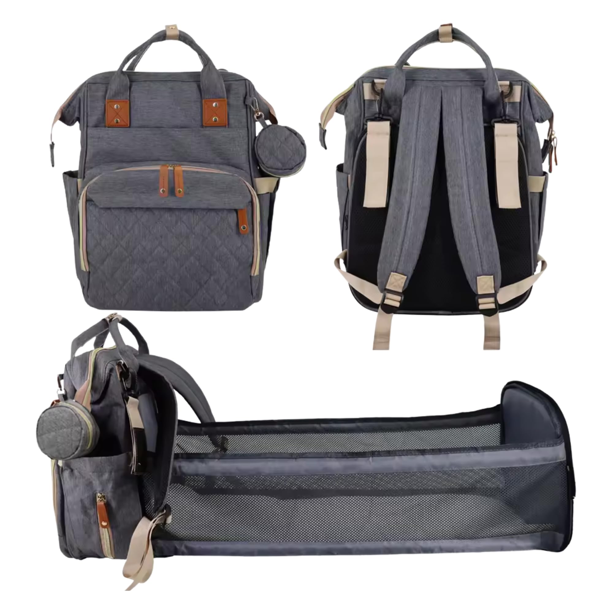 aavjo Baby Diaper Bag for Mother, Maternity Backpack, Baby Travel Bag, Waterproof Diaper Pouch-picture-7