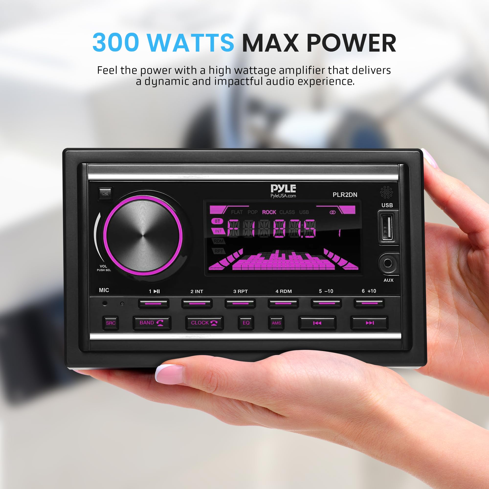 Amazon.com: Pyle Double DIN Marine Bluetooth Receiver Stereo – AM