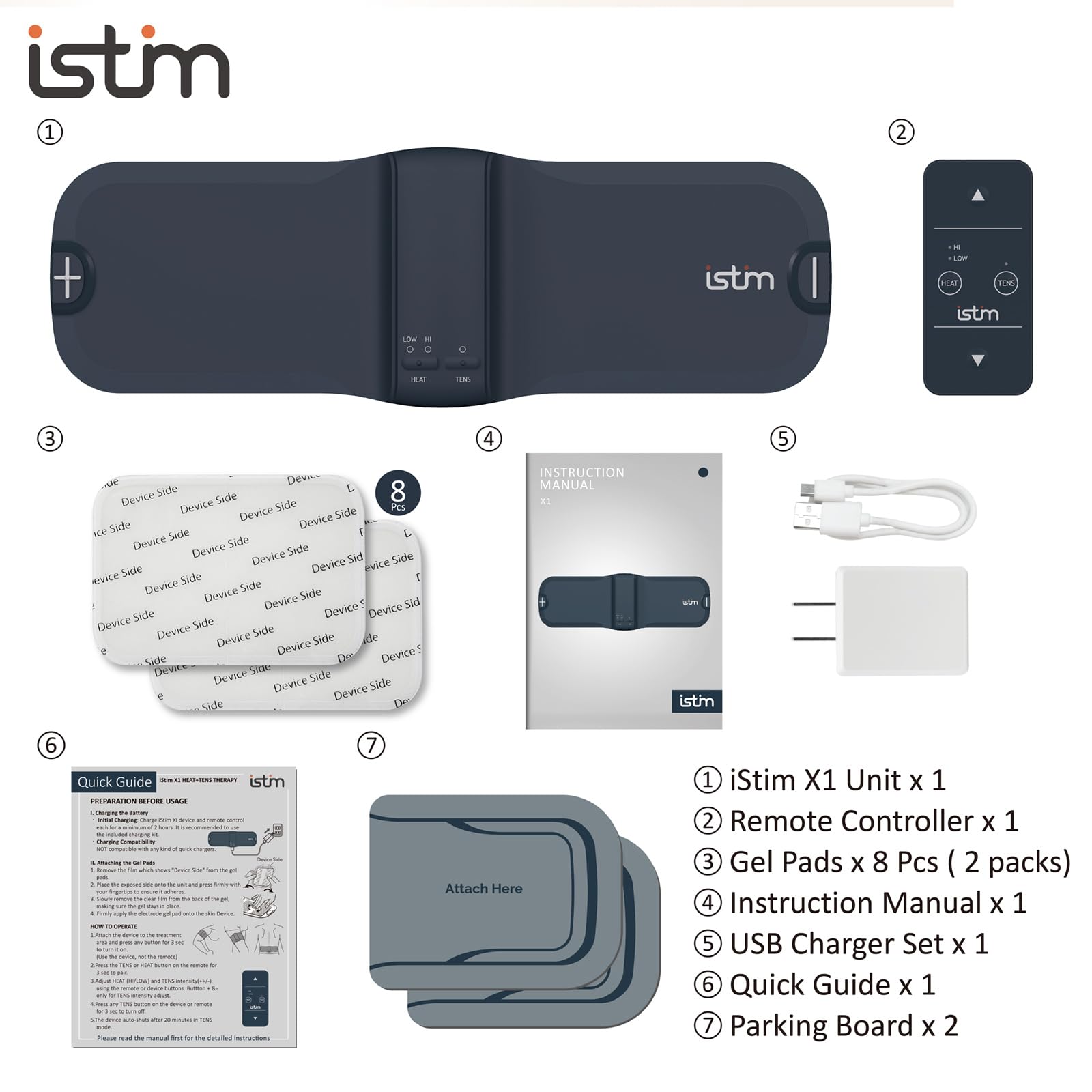 iSTIM X1 Wireless Heat TENS Unit Muscle Stimulator for Back Pain — Amazon image 8