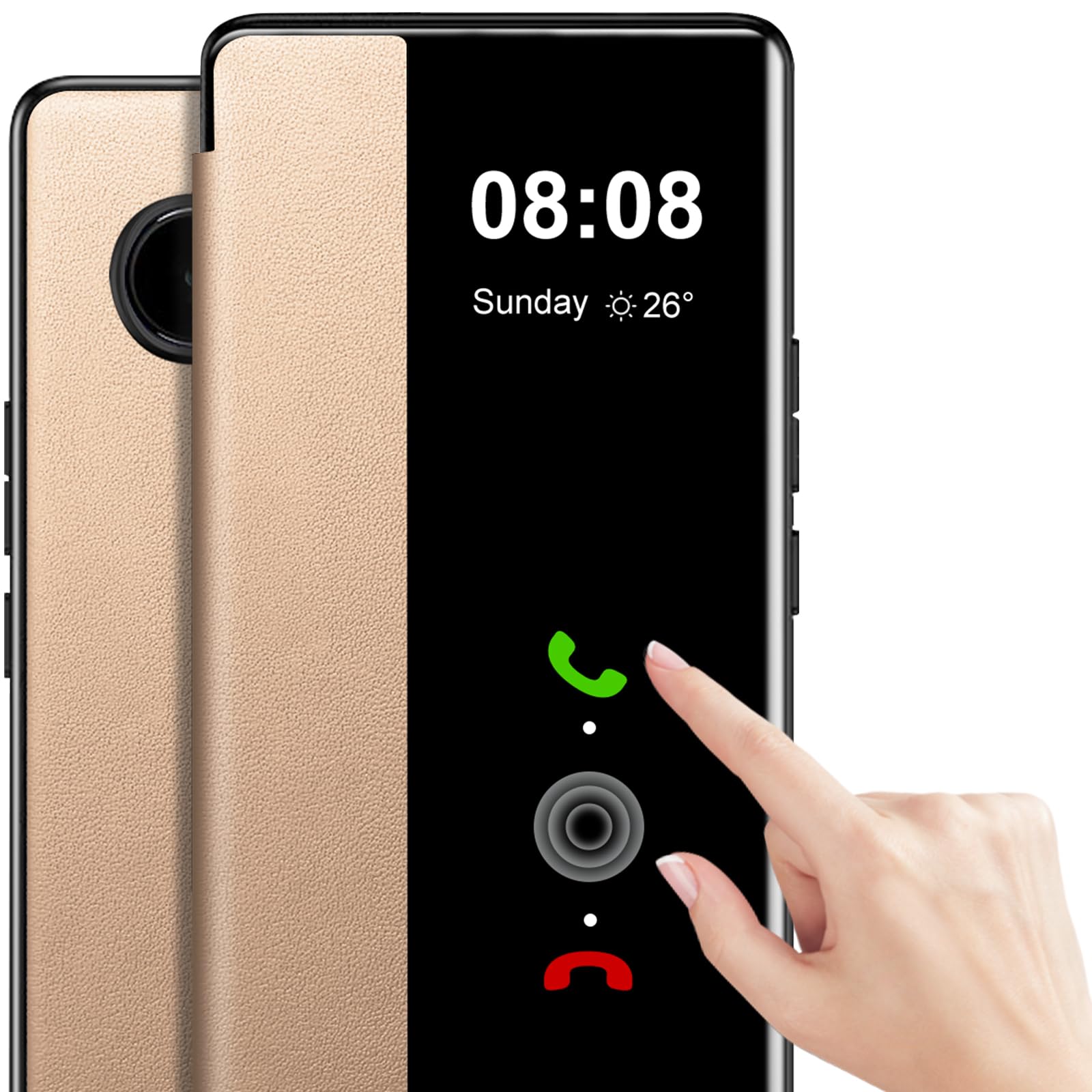 Housse Google Pixel 9A S View dorée idéale pour vos déplacements professionnels - 8