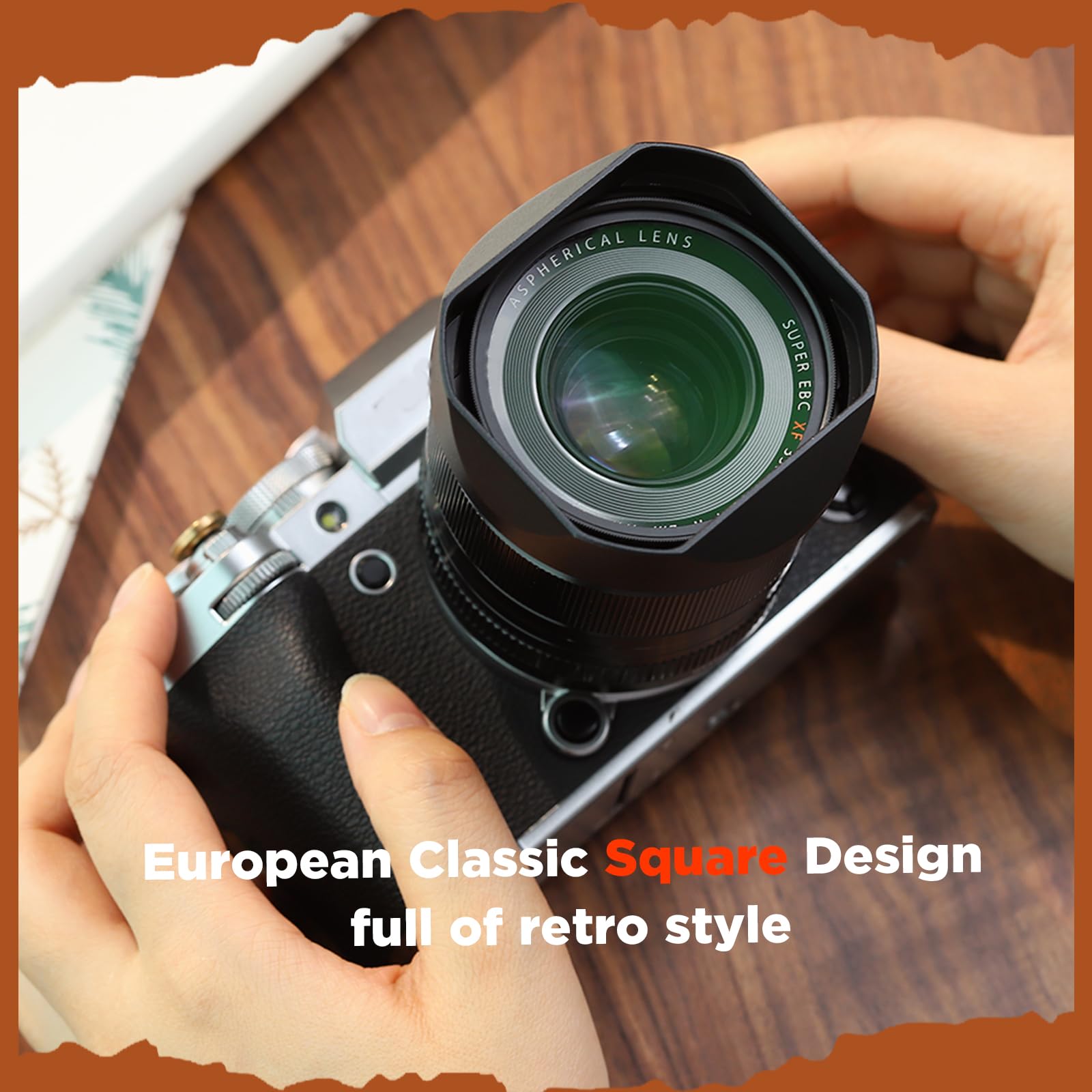 Amazon.com : Haoge Metal Square Lens Hood for Fujifilm Fuji XF23mm