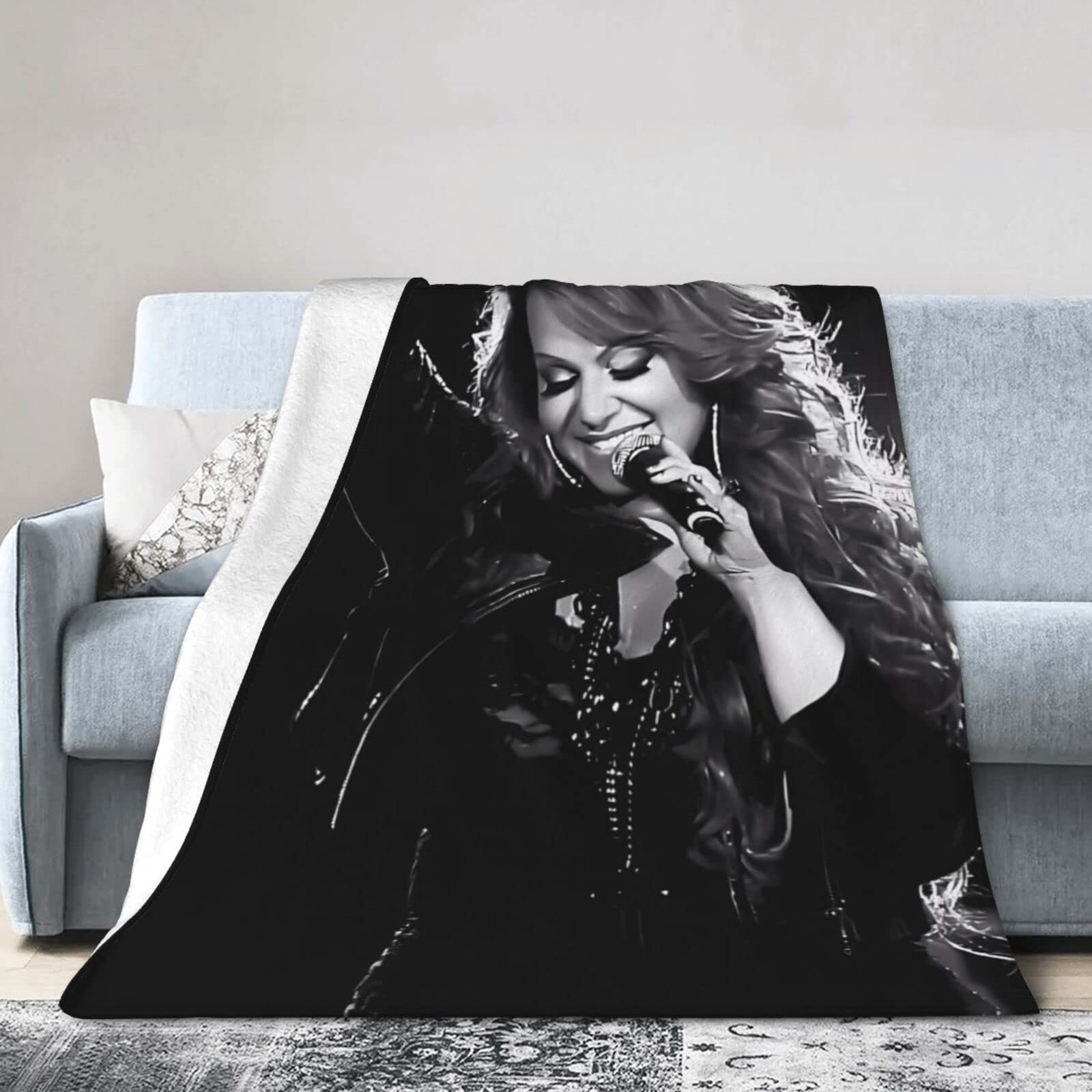 Jenni Music and Rivera Throw Blanket Soft Flannel Fleece Blanket Warm Cozy Printed Sofa Blankets 50"x40"